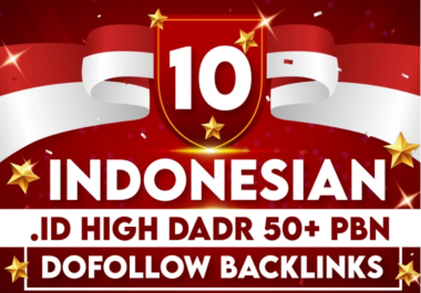 NICHE PREMIUM 10 DA50+ Indonesian. ID Pbns SLOT, Casino,  Gambling,  Poker,  Judi Related High DA links