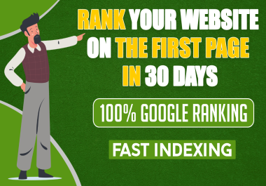 Guaranteed Rank Your Site on First Page with 30 days Drip feed High-Authority DoFollow SEO Backlinks