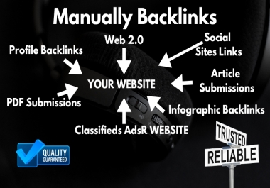 100 Manual link building Live high da profile PDF Web 2.0 article info graphic classifieds mixed