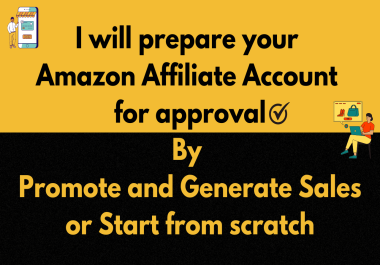 Approve your amazon associate account with sales