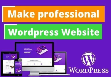 Professional Dynamic & Responsive WordPress Website Delivered in 1 Day