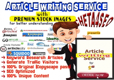 Do SEO-Optimized Article,  Content,  website Post Writing On ANY TOPIC