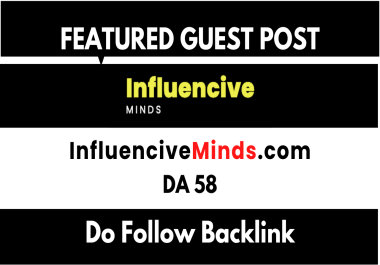 I will guest post on InfluenciveMinds,  InfluenciveMinds. com