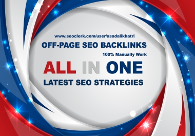 We provide you ALL IN ONE OFFPAGE SEO Powerful Unique Service