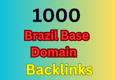 1000 Brazil Based. BR Domain Backlinks for Local SEO