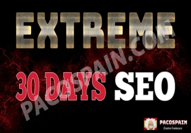 Extreme 30 Days SEO For Your Website