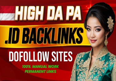 Get 50 Premium. ID Domains PBN Backlinks with High DA PA on Dofollow Backlinks