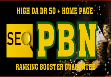 Rank your website with high da dr 50+ home page dofollow PBN permanent backlinks,  improve ranking