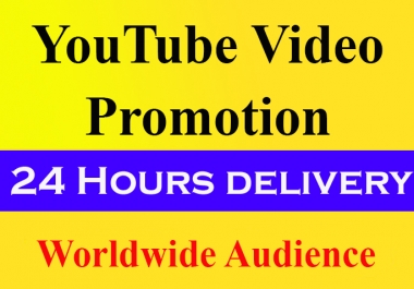 Organic YouTube video Promotion and social marketing