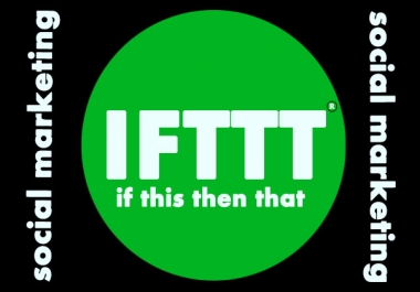 Providing 1 Ring with 10 social and blog account internal link with IFTTT Recipe