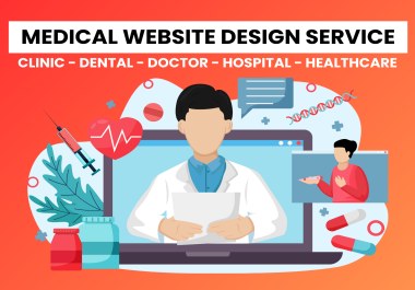 Clinic,  dental,  doctor,  hospital,  healthcare website using wordpress,  squarespace,  shopify,  or wix