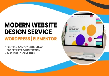 Website Design Service Using WordPress Elementor