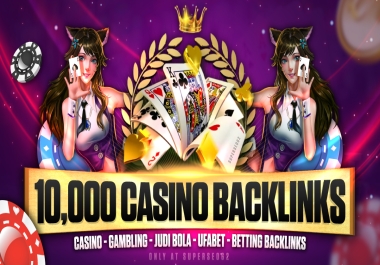 2024 Latest Update 10,000 Powerfull All-In One Casino,  Gambling,  Judi Bola, ufabet,  Backlinks