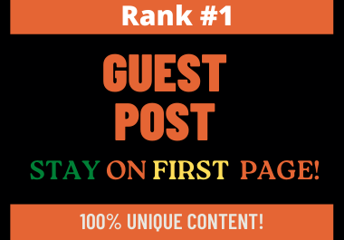 Write and Publish 100 Guest Post include 10 EDU Booster Plus 150 mix backlinks