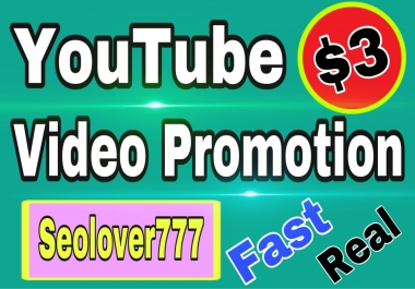 Best YouTube Organic Video Promotion & Marketing for you