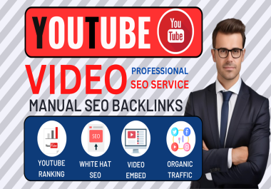 I will provide video ranking with off page seo backlinks