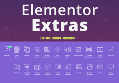 Install lifetime updatable elementor extra for elementor Plugin