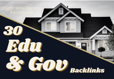 30 Edu & Gov backlinks in high High authority Websites