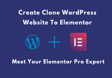 I will create modern responsive WordPress website using elementor pro