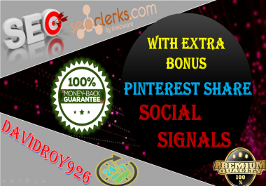 15000 Pinterest Share Social Signal important For SEO Rank Help To Increase Website Traffic Bookmark
