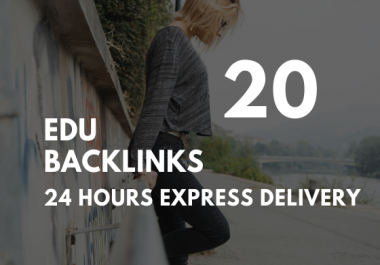 I will create high quality edu 20 backlinks