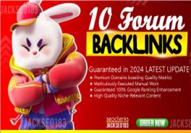 10 manual forum backlinks contextual dofollow forum postings backlinks