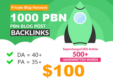 Homepage web 2.0 1000 Permanent PBN links DA 40+ PA 40+