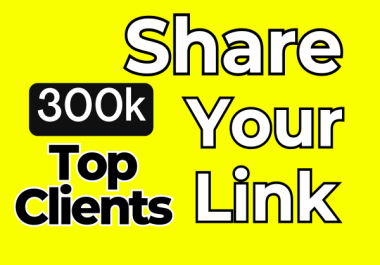 Attract traffic from top clients by sharing your link.