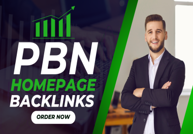 Rank your website 100 premium PBN DR 60+ High Authority Homepage Backlinks