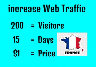 Drive unlimited traffic from FRANCE to your site blog or product