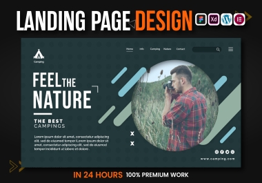 I will do responsive wordpress landing page design using Elementor Pro