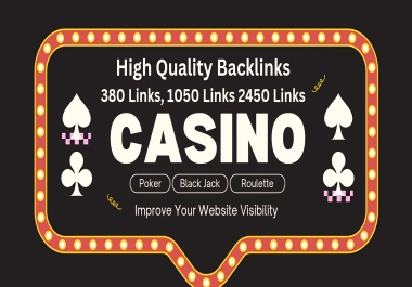 I will Create High Quality Backlinks for Casino Sites NO PBN