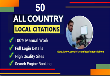 All Countries 50 Local Citations and directories For Local Seo