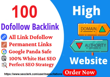 Increase Ranking with 100 Unique Domain High Authority Do follow Backlinks