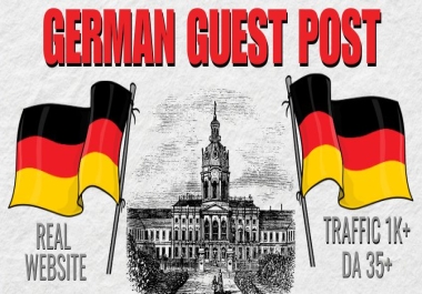 Publish Guest Post on German DA 35+ Blog Dofollow permanent Backlink Traffic 1k+