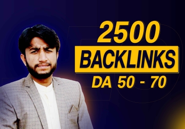 2500 Contextual Backlinks SEO Backlinks Dofollow 2.0 Backlinks DA 50-70