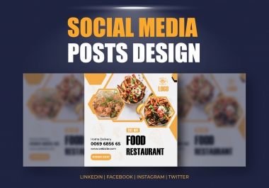 I will design creative professional social media posts