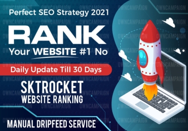 Rank Your Website on Top,  Google With 10 Days Dripfeed SEO Backlinks Manual Work