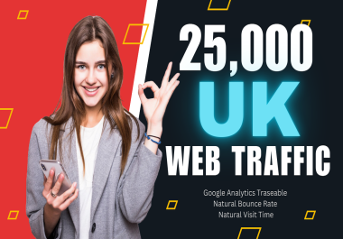 I will Drive 25,000 UK Web Traffic to your website for 30 day