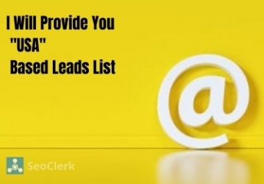 I Will Provide You 'USA' Based Active Leads - 100 Guarantee