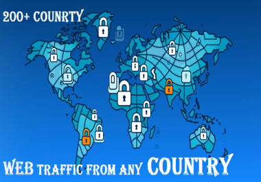 30000 Organic web traffic from any country Low Bounce Rate,  Long Session