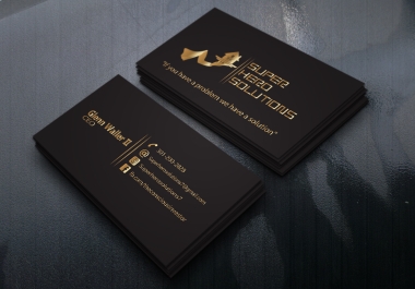 I will design an elegant print ready double sided business card