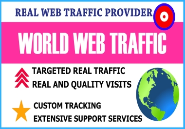 I will drive keyword targeted web traffic real visitors