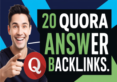 Boost your website 20 Quora answer backlinks grow your website visitors