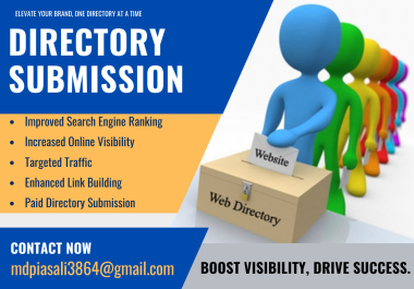 Professional 50 Directory Submission Service for SEO