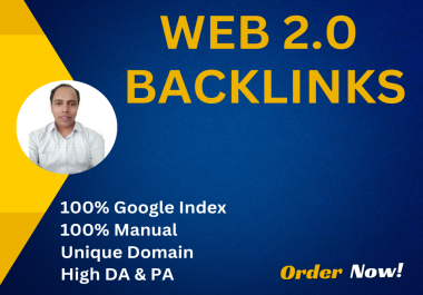 I will do build high quality web 2 0 backlinks manually