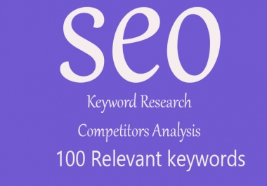 Winable and ranking keyword research for website according to your niche.