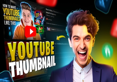 I Will design attractive eye catchy youtube thumbnail