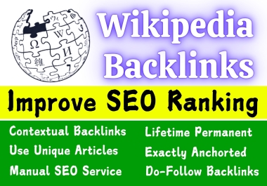 I will create manually unique domains 100+ Google Loves Wiki Backlinks