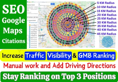 I'll create handmade 1000+ Google Maps Citation for boost up your business GMB local SEO listing